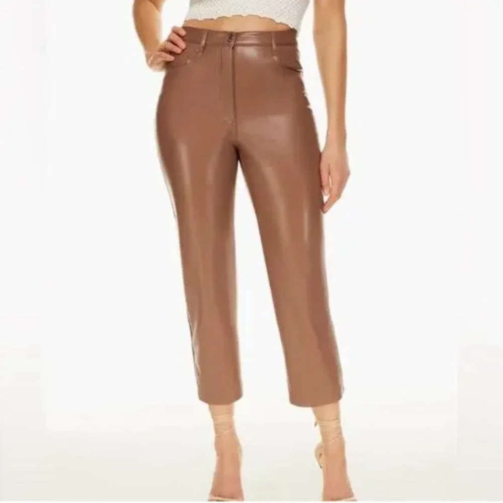 Wilfred Melina Cropped Faux Leather Pants